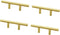 SANCHAKOU Gold Cabinet Knobs 4 Pack Wardrobe Bedside Table Handle Shoe Cabinet Gold
