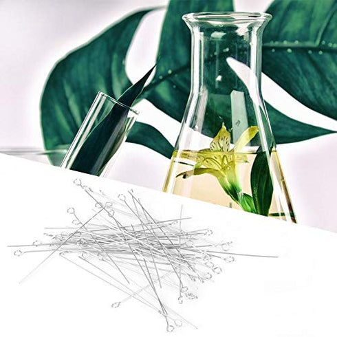 50pcs Nichrome Tips Inoculating Loop Holders, Reusable Inoculating Needle for Laboratory, Classroom, Science Fair