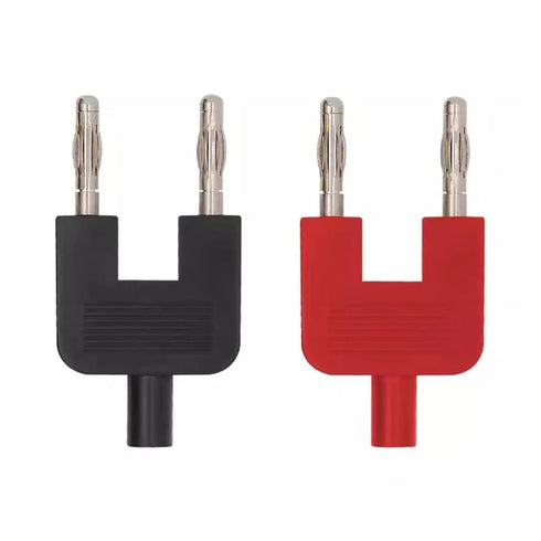 Qingdinu 2 4mm Calibration,19mm Pcs Banana Plug to Socket Adapter for Multimeter PitchRed Black DIY Short-Circuits