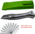Dolphin PVC Zinc-aluminum Alloy Handle Roll Floor Cutter Knife with 10pcs Blade