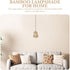 4Pcs 3.54X2.75X2.75In DOITOOL Rustic Woven Bamboo Lampshade Replacement for Pendant Light Ceiling Lamp Cover Small