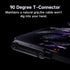 2 1 240W 2026 Sideways Phone Charger, in Invisible Holder Charger Cable, Braided Fast Charge Cable with Built-in Phone