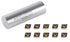 Accusize Industrial Tools CCMT21.51-MD CVD Coated Carbide Inserts, 10 Pcs/Box, Black and Yellow