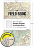 Field Notebook - Antique Map Patterns, Lined Memo Book (3.5"x5.5") - ELAN-FN-003L