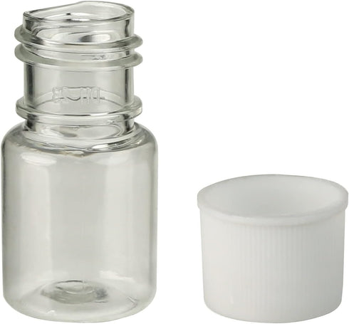 Othmro 50Pcs 5ml Plastic Bottles Lab Cylindrical Chemical Reagent Wide Mouth Polyethylene Sample Sealing Liquid Storage