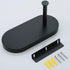 304 Round.93088MB RANDOM Matte Black Toilet Paper Holder with Phone Shelf, SUS Stainless Steel Modern Bathroom