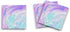 Sticky Notes 3 Pack 3"x3" 50 Sheets Per Pad, Blue Fantasy Glitter Design, Cute Funny Memo Note Pads