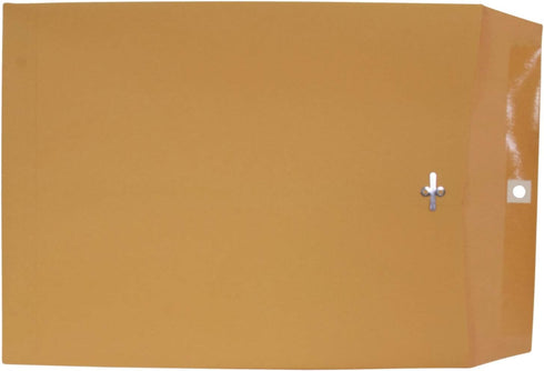 School Smart Kraft Envelope with Clasp, 10 x 13 Inches, Pack of 100, 85046