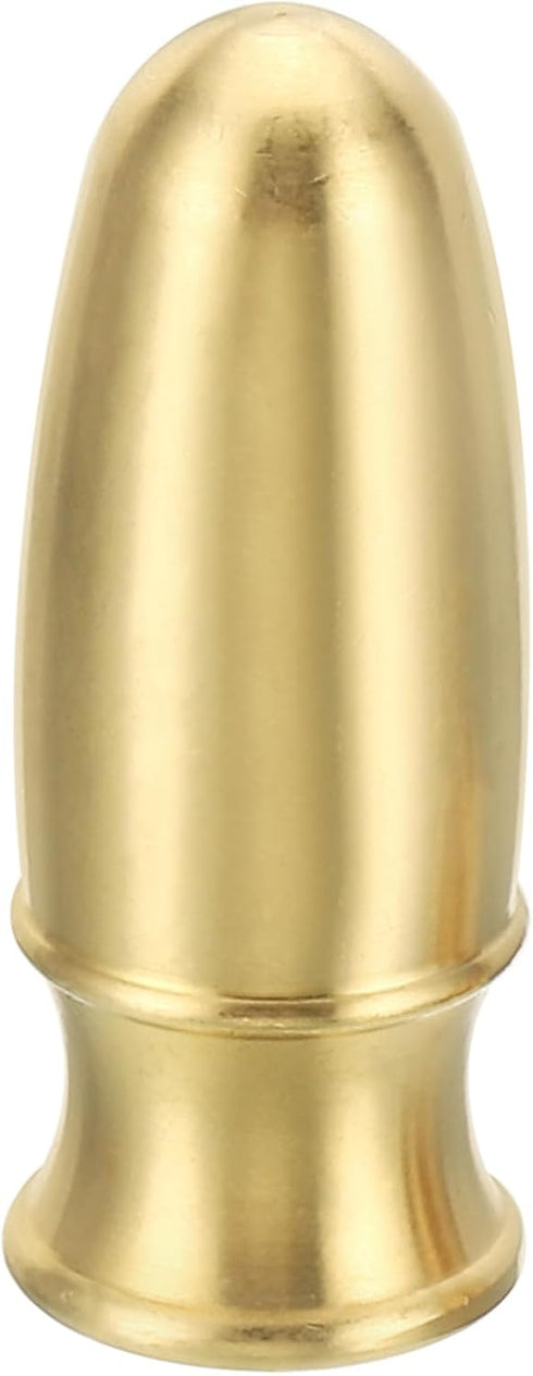 PATIKIL 1.6" Tall Brass Lamp Finials Cap Knob, 1 Set Lamp Screw