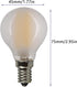 E14 G45 LED Globe Filament Bulb Dimmable 4W LED Filament Light Bulb 40W Equivalent E14 European Base Warm White 2700K Frosted Glass Decorative Vintage Bulb for Pendent Chandelier, AC110V(6 Pack) by YDJoo