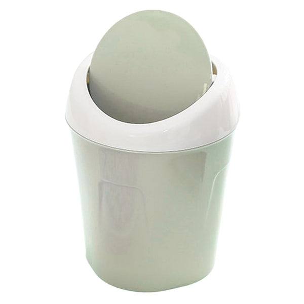 Kukyller Mini Trash Can, Reusable Plastic Tiny Desktop Waste Garbage Bin with Swing