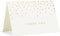 50 PCS Thank You Cards with Gold Foil Dots, 3.5" x 5",