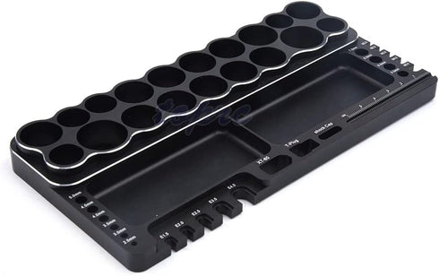 Generic 1/8 1/0 1/12 1/14 Screwdriver Repair Tool Shelf Hex Screwdriver Kit Holder Tool Rack Storage Screw Tray for RC