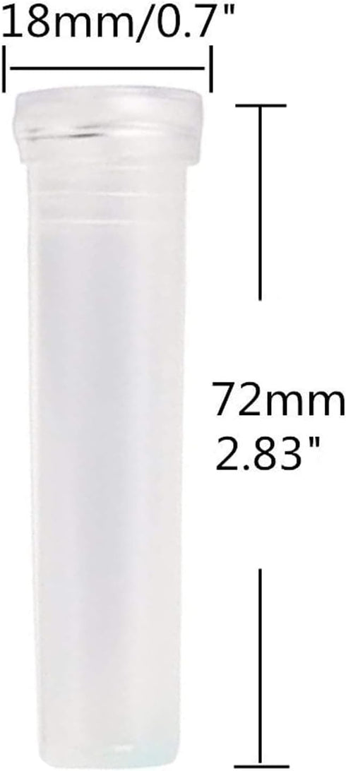 40-Pack Plastic Floral Water Tubes - Clear Florist-Grade Stem Holders for Hydration, Flower Arrangements Supplies