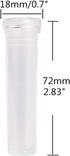 40-Pack Plastic Floral Water Tubes - Clear Florist-Grade Stem Holders for Hydration, Flower Arrangements Supplies