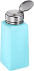 Solvent Alcohol Dispenser 250ml(8.5oz) Push Down Liquid Dispenser Pump with Stainless Steel Lid for Acetone Cleanser
