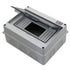 Distribution Protection Box with DIN Rail, IP65 ABS Transparent Cover, 8 Way Power MCB Distribution Box for Indoor