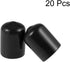 uxcell 20pcs Rubber End Caps 14mm ID Vinyl Round Tube Bolt Cap Cover Thread Protectors in Black