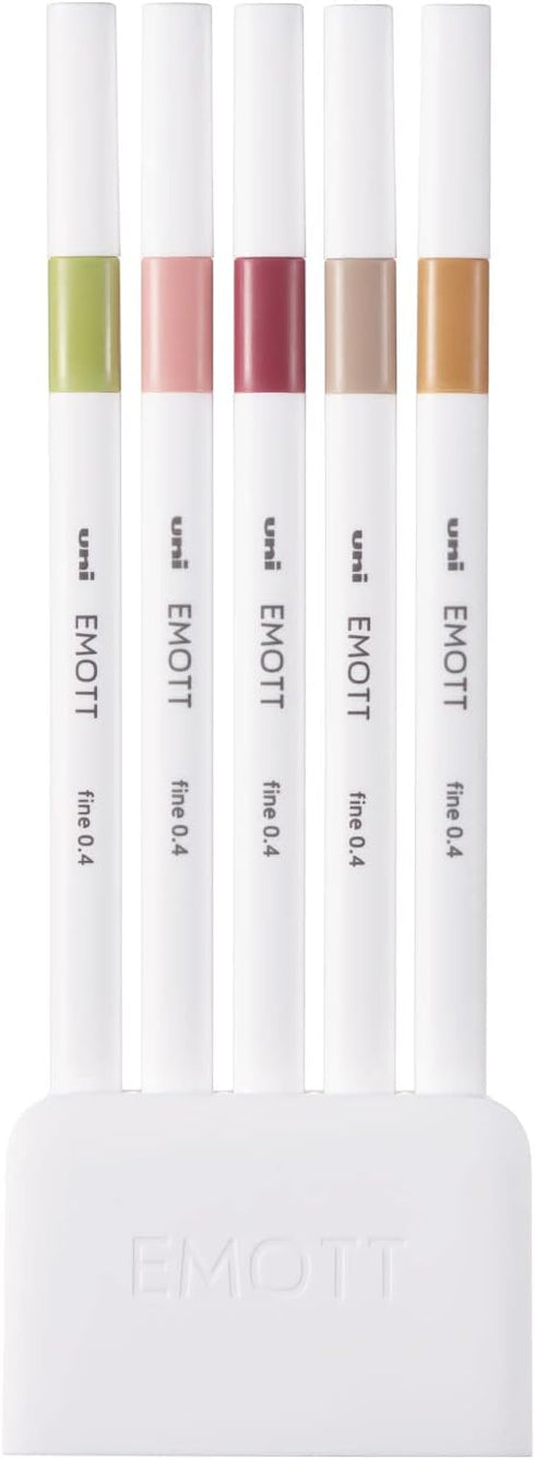 Uni EMOTT 5 Colors Set No.10, Botanical Color (PEMSY5C.NO10)