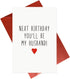 Gonzey Funny Birthday Card for Future Husband - Romantic Birthday Card for Fiance