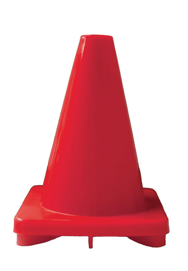 Cortina Sport Cone, Polyethylene, 6" Height, Red, 03-500-34-11