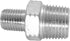 1 Piece 1/2" x 1/4" Male NPT Hex Nipple Plated Steel Hydraulic Fitting Adapter by CDQBWKJGFJ