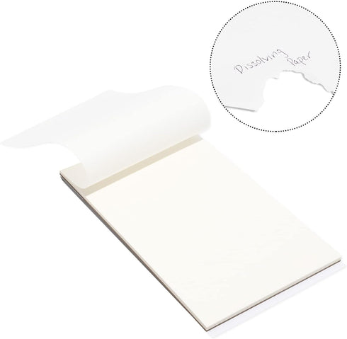 Juvale Spy Dissolving Paper Notepad - 2-Pack, Water-Soluble Soft Cover for Secret Notes & Magic Tricks