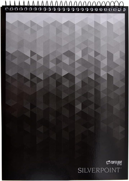 Top Flight 8.5 11.75 Inches, 70 (51070) Silverpoint Top Wire Pad, Heavy Back, Quadrille Rule, x Sheets, Protective