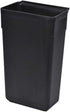 13 Inch 9.2 Inch 1 Restaurantware RW Clean x Waste Basket Slim Trash Bin - Attachable For Office Black Plastic Trash
