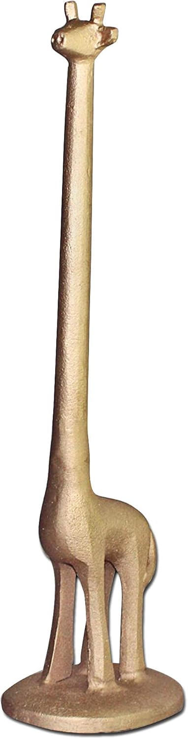 Countertop, WallCharmers Gold Paper Towel Holder, Metal Toilet or Kitchen Paper Holder for Floor or Gold Giraffe