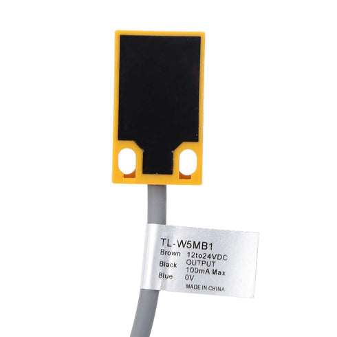 PNP NO Proximity Sensor Switch, 3 Wires Inductive Type DC12 to 24V, ABS Shell with Shielded Probe