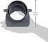NDS 249 Spee-D Channel Drain Offset End Outlet, Connects to 3 in. Drain Pipe, Adjustable, Gray