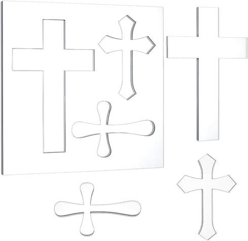 PH PandaHall Acrylic Crosses Router Template Clear Template 8mm Thicken Woodworking Drawing