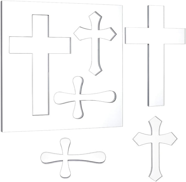 PH PandaHall Acrylic Crosses Router Template Clear Template 8mm Thicken Woodworking Drawing