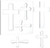 PH PandaHall Acrylic Crosses Router Template Clear Template 8mm Thicken Woodworking Drawing