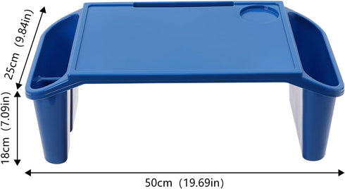 QUSKLISU 6 Kids Lap Desk Tray, Stackable Portable Lap Tray - Multicolor Plastic Table, Breakfast Laptop Trays