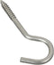 National Hardware N220-814 2153BC Screw Hook, Stainless Steel, 1/4" x 4-1/4"