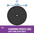 Dremel 240 Grit Sanding Discs for Rotary Tools, 36-Pieces (413)