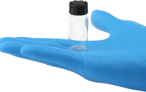 0.3 Oz Clear Glass Vials with Screwcap Empty Bottles for Liquid Sample Pack of 10
