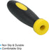 PATIKIL 10 Pack 2 Inch Rubber File Handle Replacement Accessories for 0.16" Diameter File, Black Yellow