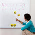 VIZ-PRO Magnetic Smiley Face Circular Whiteboard Eraser, 4 Pack of 2" Dry Erase Erasers