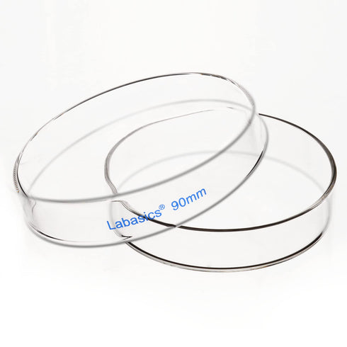 10pk Glass Petri Dishes, 90x20 mm Autoclavable Borosilicate Glass Cell Culture Dishes with Clear Lid for Laboratory