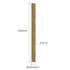 uxcell 60pcs 5/16 x 4 Inch Fully Threaded Rods Carbon Steel All Thread Studs for Furniture Garden Railing