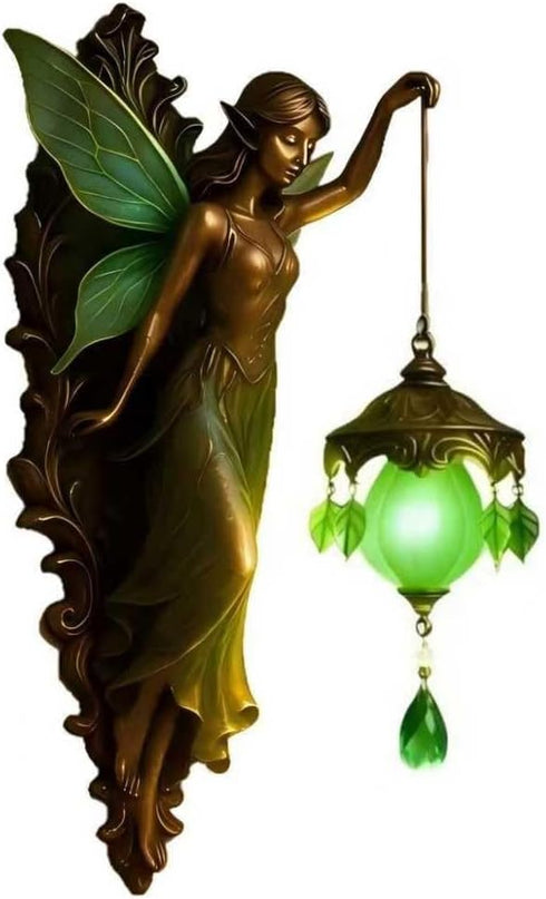 Generic A Beautifully Designed Vintage Wall Lamp Featuring Fairy Wings, Perfect for Creating