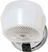 SF77/121B Nuvo Chrome Bath Shade With White/Crystal Bottom Glass With Convenience Outlet
