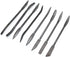 Woodworking Carving Rasping Coarse Rasps and Files, 8 PCS 5.5 X 200mm Double Ended Riffler Wood File Set