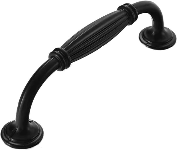 Yingluno 10Pcs Black Aluminum Alloy Bedside Table Handle Minimalist Cabinet Pulls Furniture Hardware
