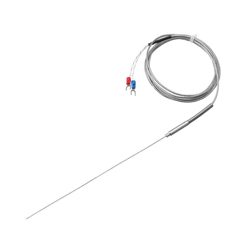 MECCANIXITY K Type Thermocouple Temperature Sensor Probe 1x200mm 6.6ft Wire 0 to 1000°C Stainless Steel