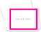 MyExpression.com 50 Simple Border Thank You Cards (Hot Pink)