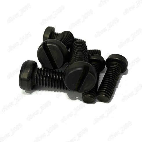 QuarkMRO 304 M1.6 M2 M2.5 M3 M4 (M2 5mm,500) Black Stainless Steel Slotted Cheese Head Screws x